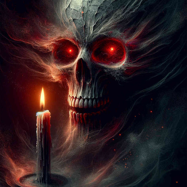 Paint by Numbers - Skull candle