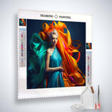 AB Diamond Painting - Colorful Dance with Professional Canvas and Tools, Paint by Numbers Kit