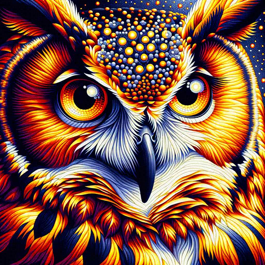 Paint by Numbers - Owl Face