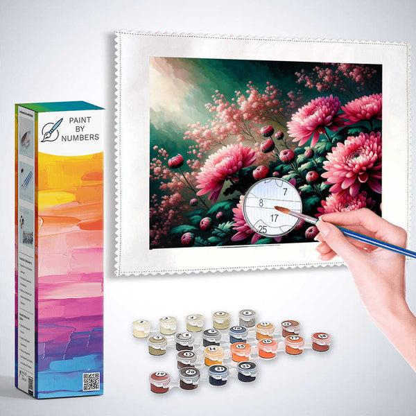 Paint by Numbers - Bees flower meadow