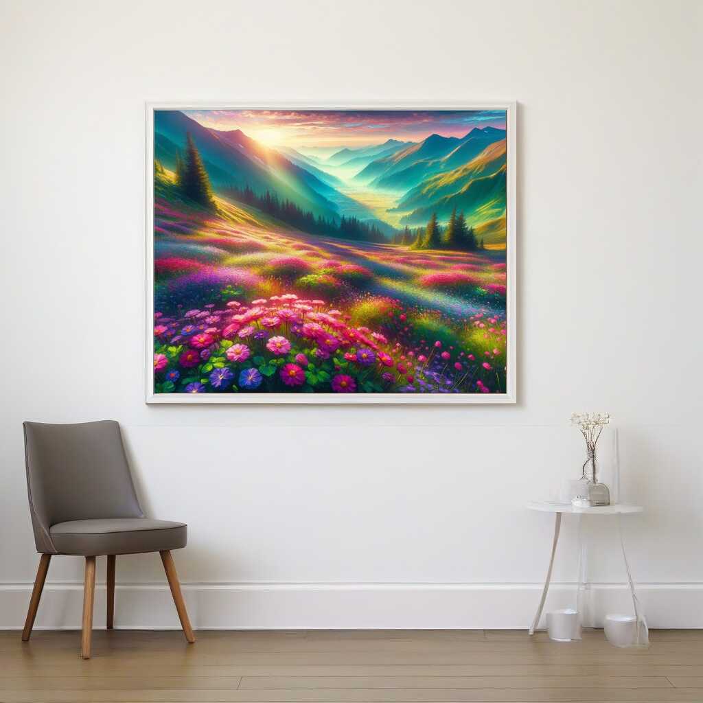 Paint by Numbers - Flower meadow of the mountains