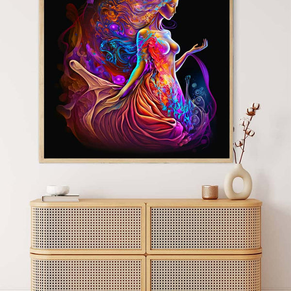 Diamond Painting - Weltallkleid - gedruckt in Ultra-HD - Menschen, Neu eingetroffen, Quadratisch