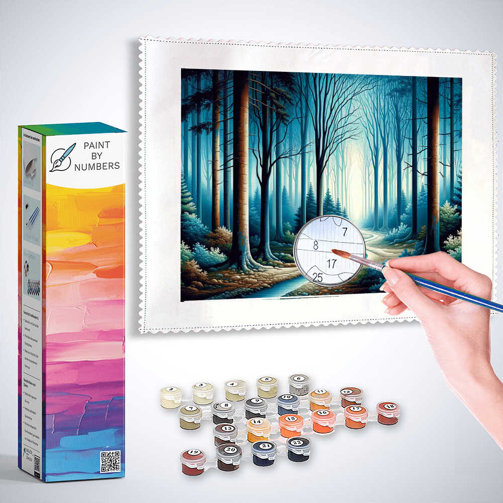 Paint by Numbers - In the Middle of the Forest