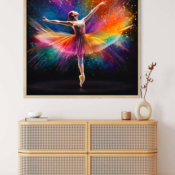AB Diamond Painting - Frau tanzend bei Nacht Part 2 - gedruckt in Ultra-HD - AB Diamond, Ballerina, Menschen, Neu eingetroffen, Quadratisch