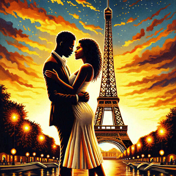 Couple in Paris - Paint by Numbers