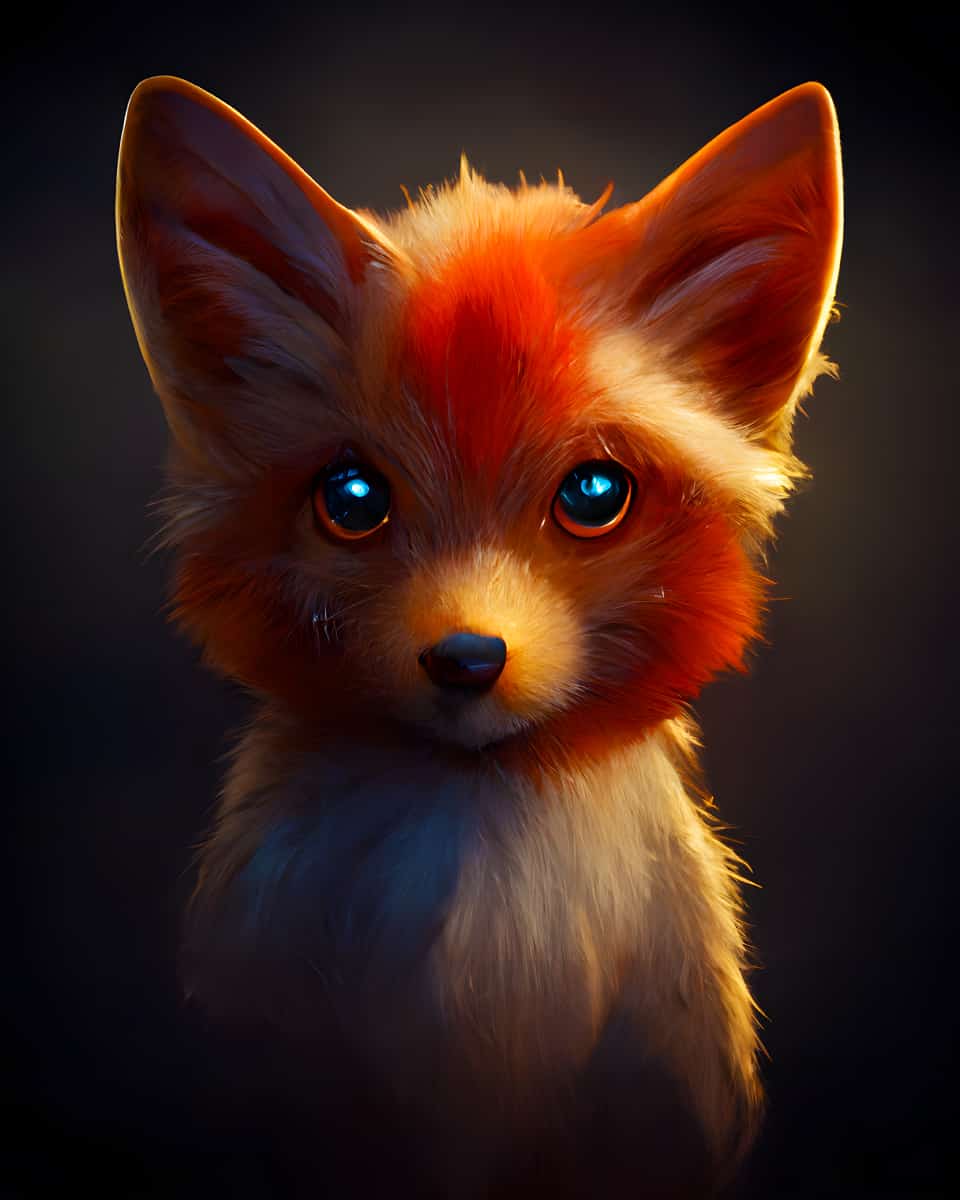 Diamond Painting - Fox Portrait featuring a glossy-eyed fox with vibrant fur. Perfect for paint by numbers enthusiasts.
