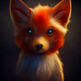 Diamond Painting - Fox Portrait featuring a glossy-eyed fox with vibrant fur. Perfect for paint by numbers enthusiasts.