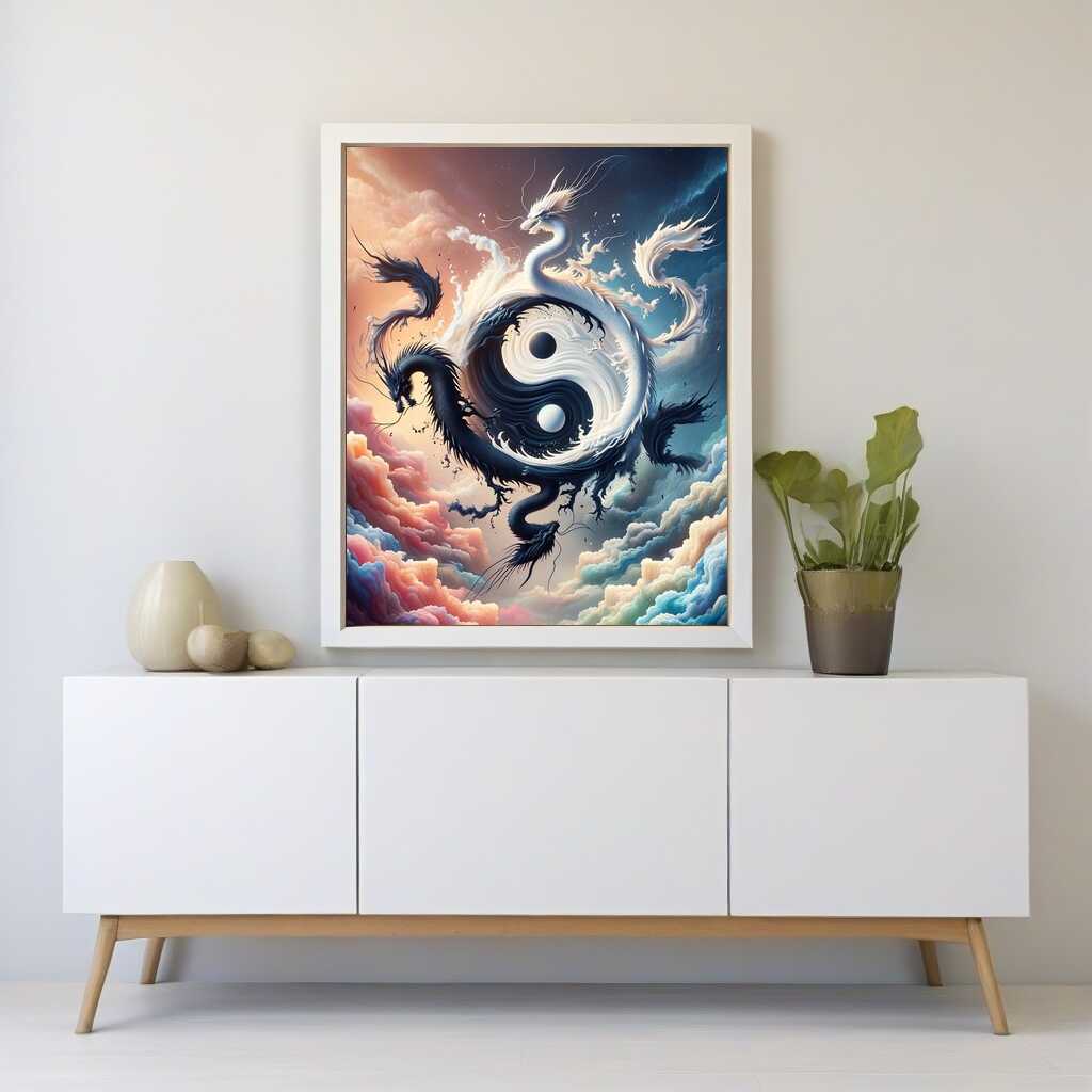 Paint by Numbers - Jing and Jang Dragon