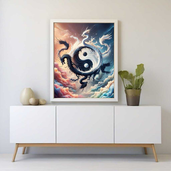 Paint by Numbers - Jing and Jang Dragon