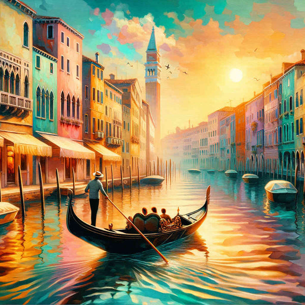 Venice, gondola rider - Paint by Numbers