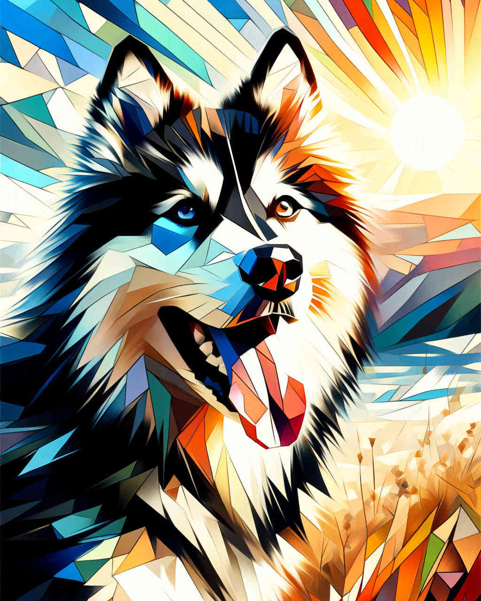 Paint by Numbers - Husky portait