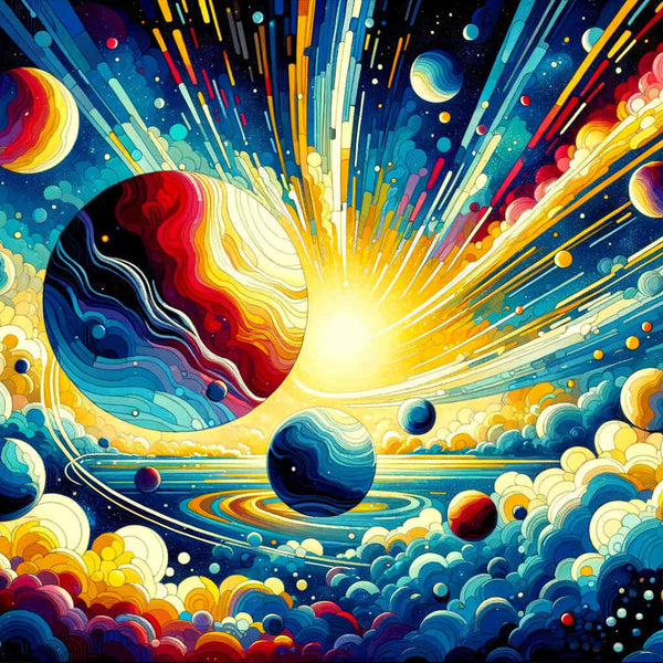 Paint by Numbers - Planets in the Universe of the Sun