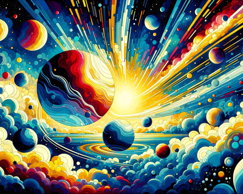 Paint by Numbers - Planets in the Universe of the Sun
