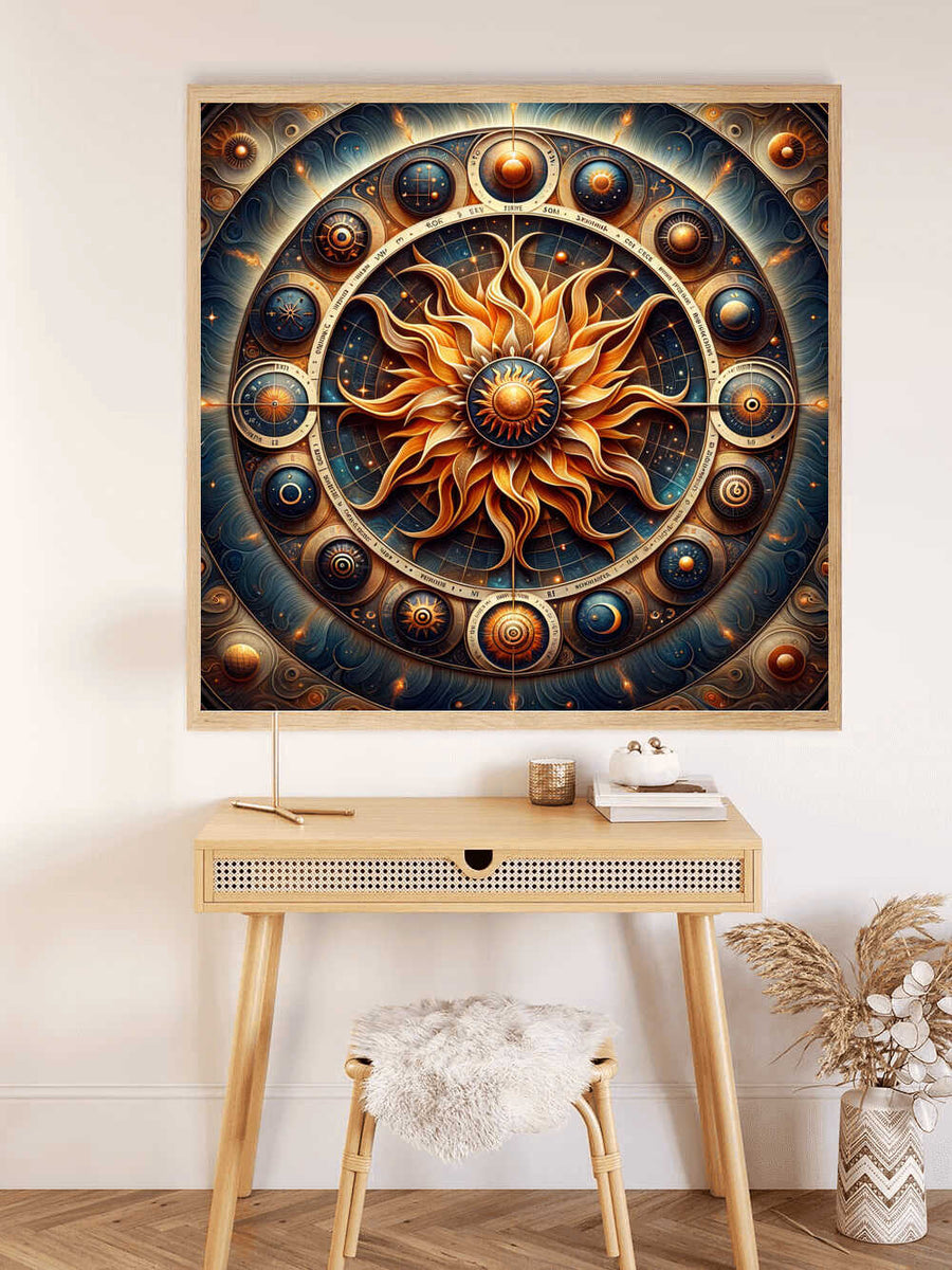 Paint by Numbers - Sundial, mandala