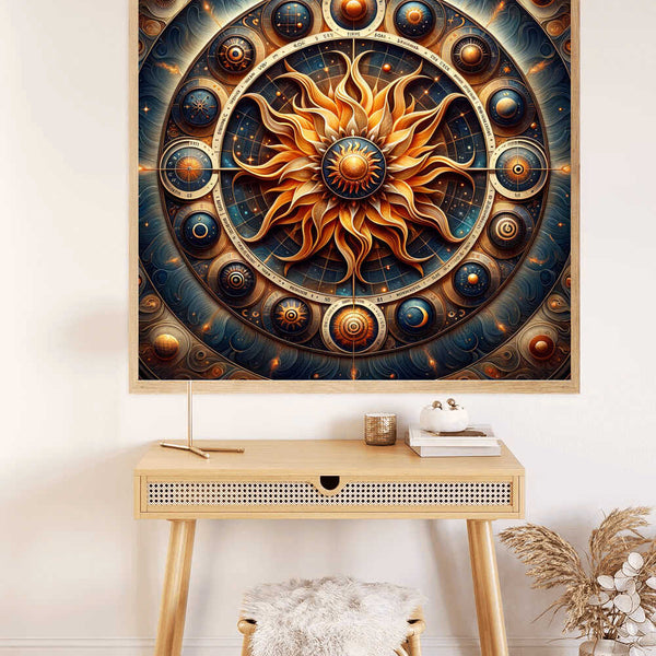 Paint by Numbers - Sundial, mandala