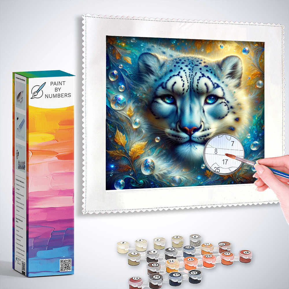 Diamond Painting - Beautiful snow leopardess