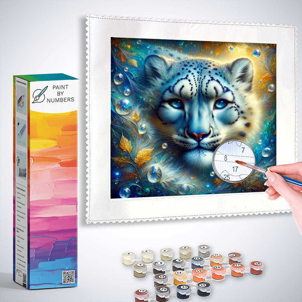 Diamond Painting - Beautiful snow leopardess