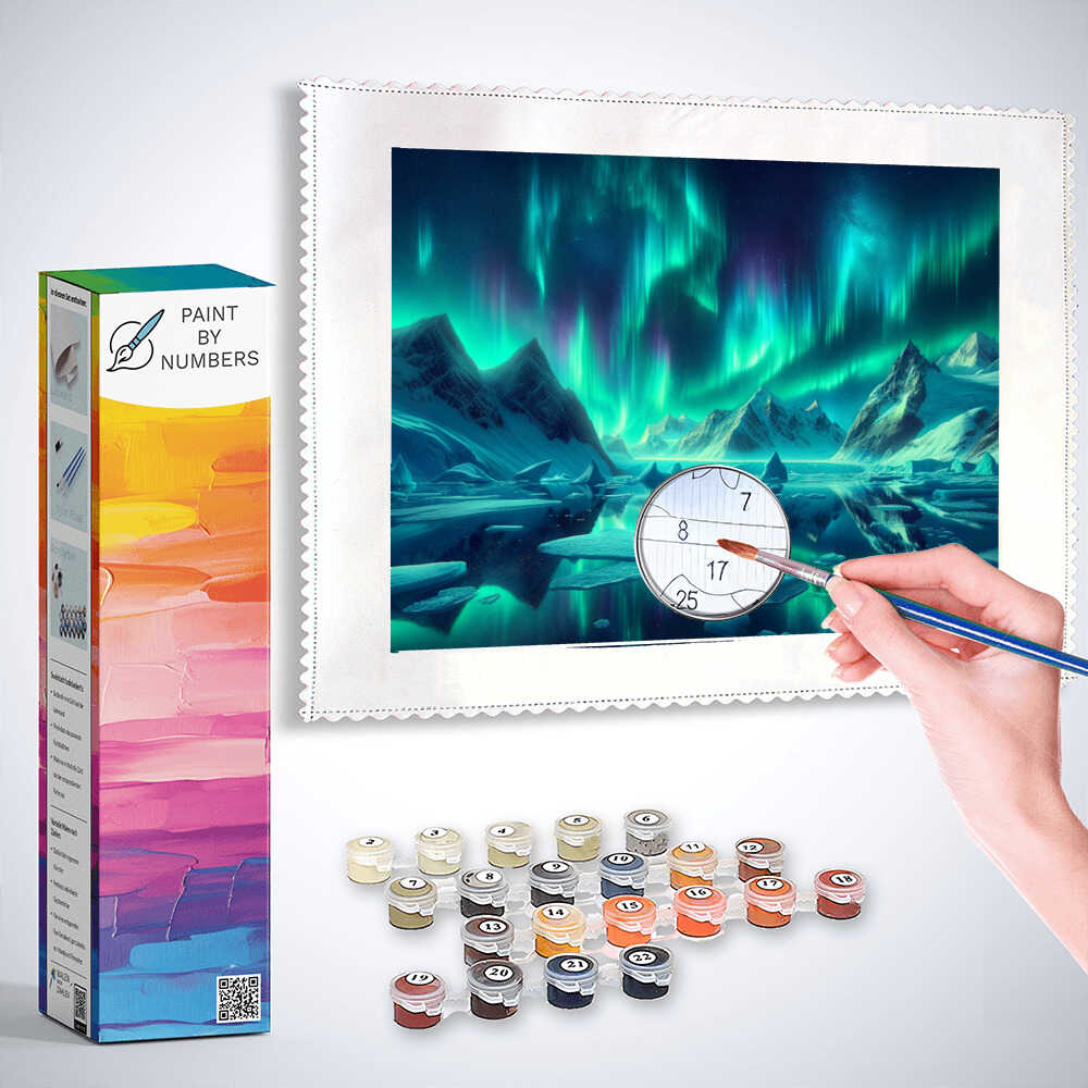 Paint by Numbers - Ice Polar Lights