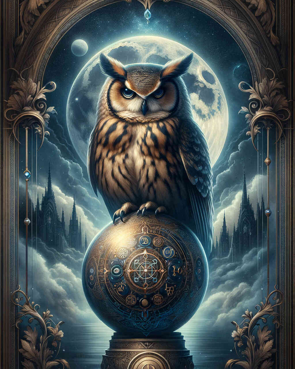 Paint by Numbers - Owl with Chain