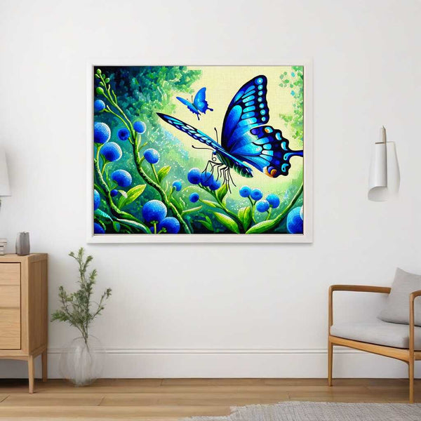 Blue butterfly - Paint by Numbers