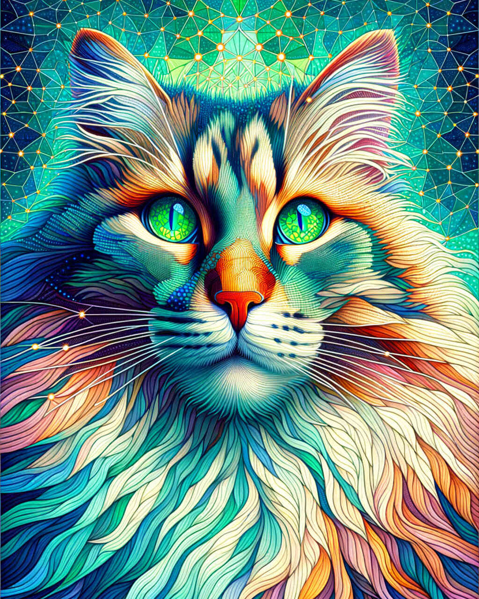 Paint by Numbers - Gorgeous Cat Portrait