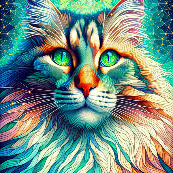 Paint by Numbers - Gorgeous Cat Portrait