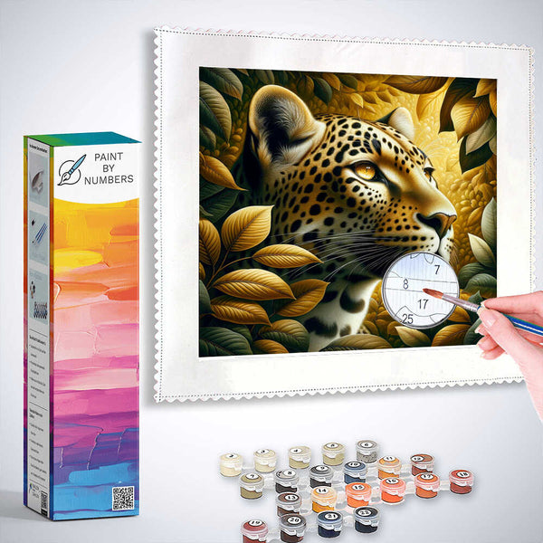 Paint by Numbers - Leopard Portrait