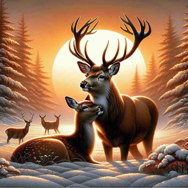 Paint by Numbers - Deer Love