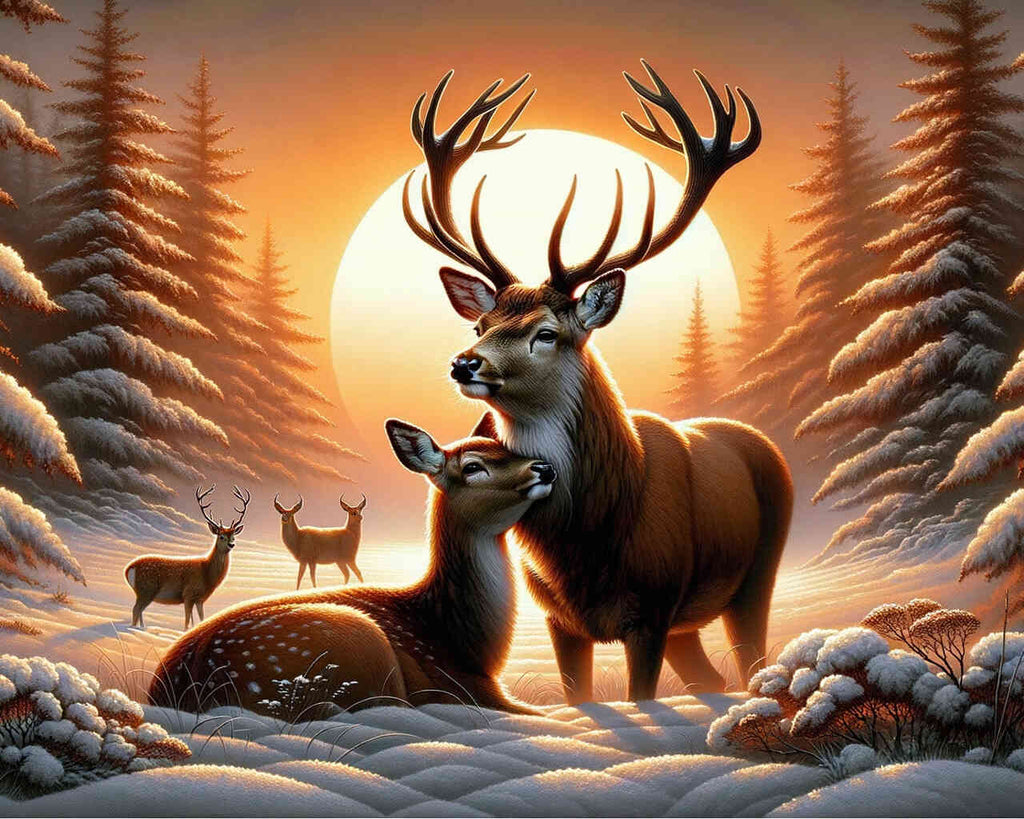 Paint by Numbers - Deer Love