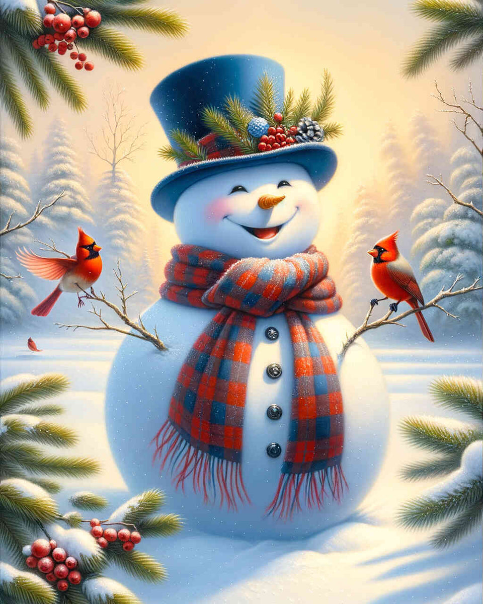 Paint by Numbers - Dressed Snowman