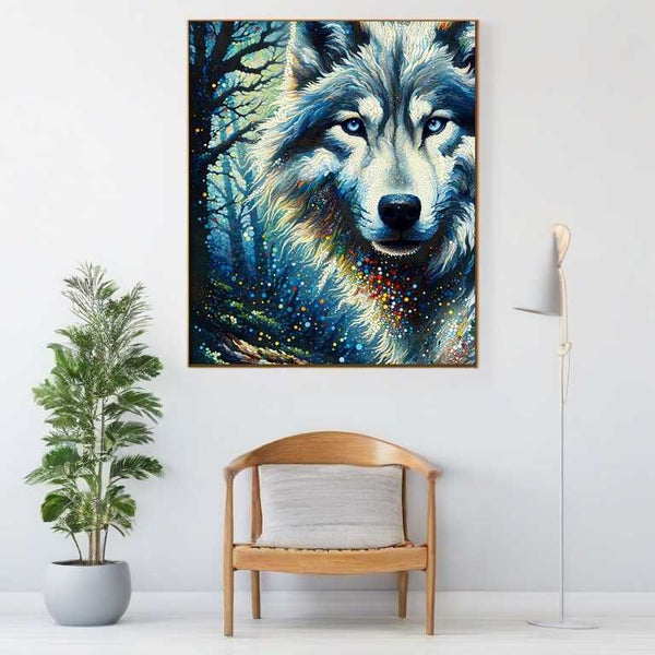 Paint by Numbers - Color impression impressive wolf