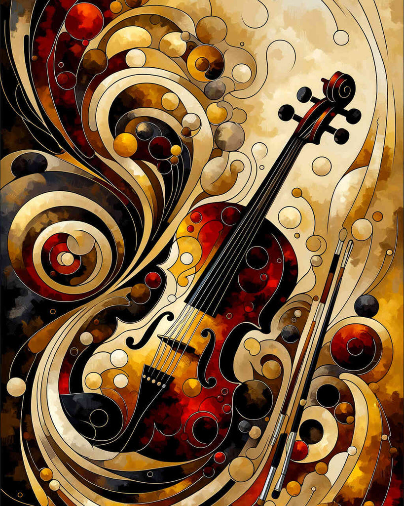 Violin abstract - Paint by Numbers