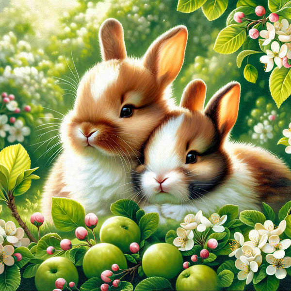 Paint by Numbers - Bunny Siblings