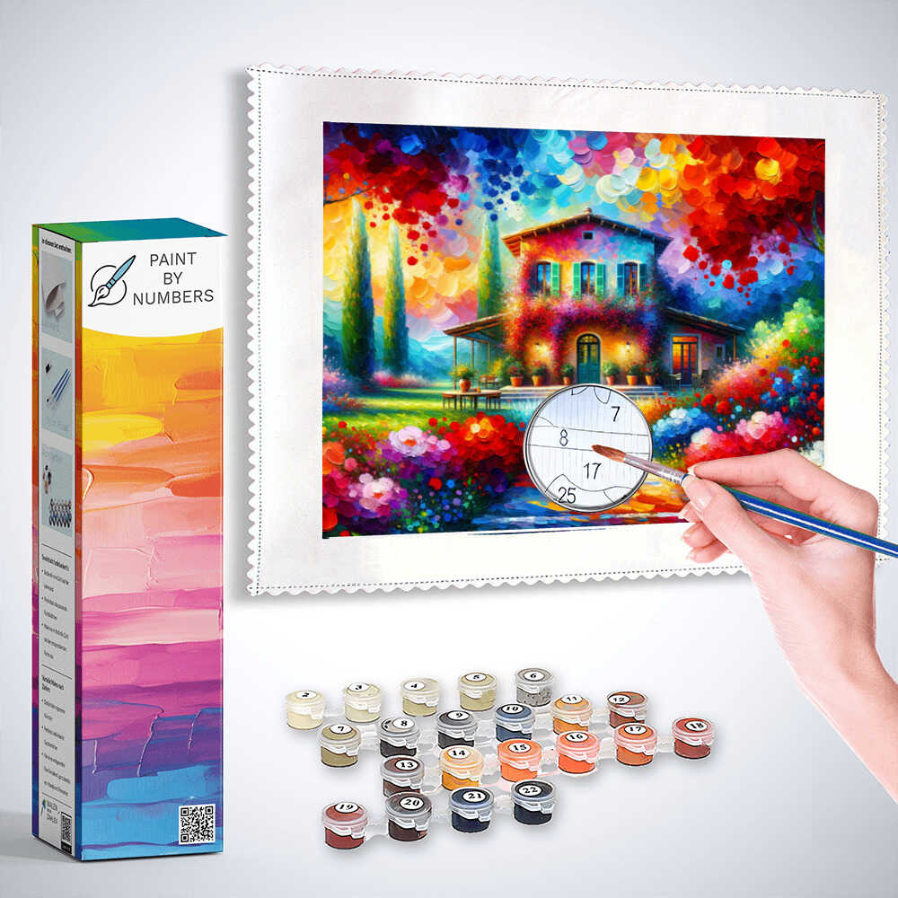 Mediterranean house - Paint by Numbers