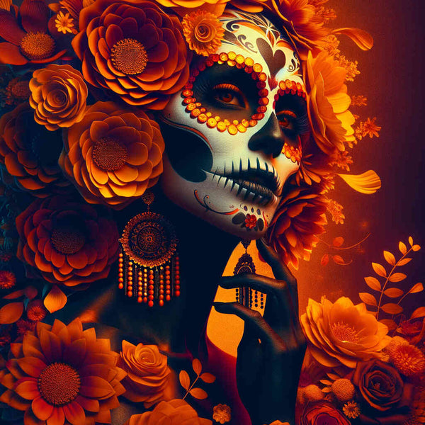 Paint by Numbers - Los Muertos, flower headphones