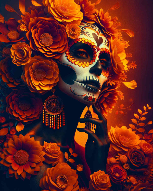 Paint by Numbers - Los Muertos, flower headphones