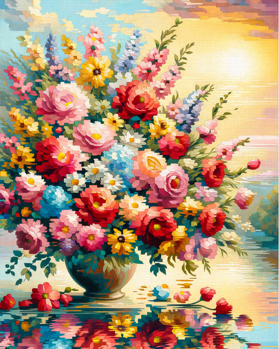 Paint by Numbers - Colorful bouquet of flowers