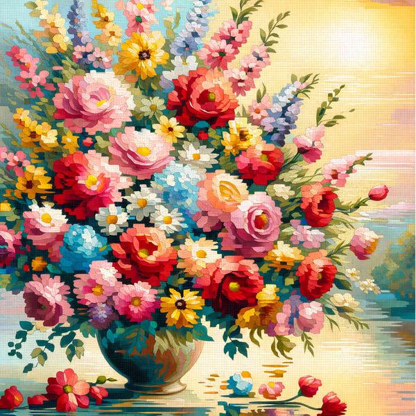 Paint by Numbers - Colorful bouquet of flowers
