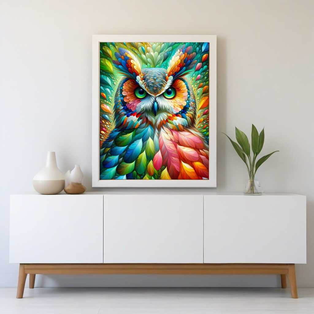Colorful owl - Paint by Numbers