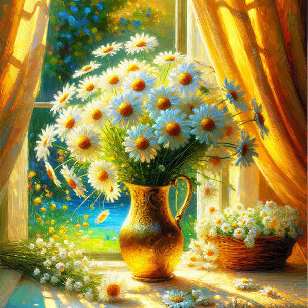 Paint by Numbers - Margerithenstrauss at Window