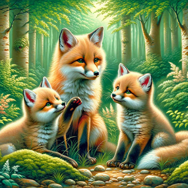 Paint by Numbers - Family The Fox