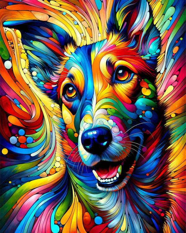 Paint by Numbers - Colorful Dog