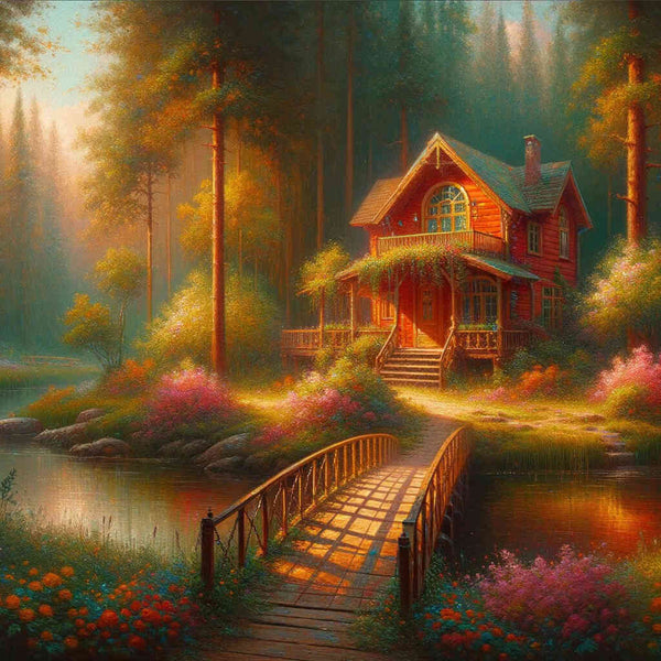 Paint by Numbers - Forest edge house