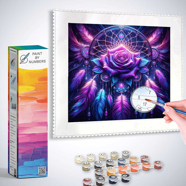 Paint by Numbers - Dream Roses in Purple