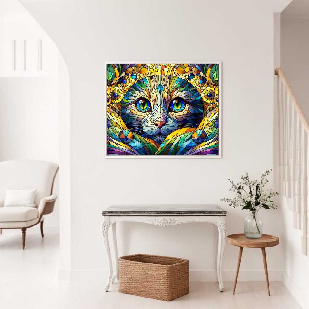 Paint by Numbers - Cats window picture
