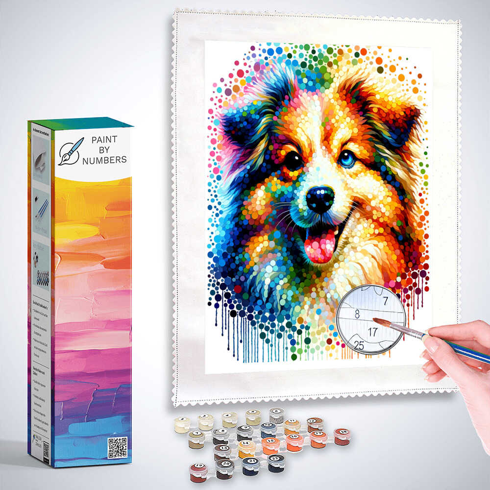Paint by Numbers - Dog Gradient