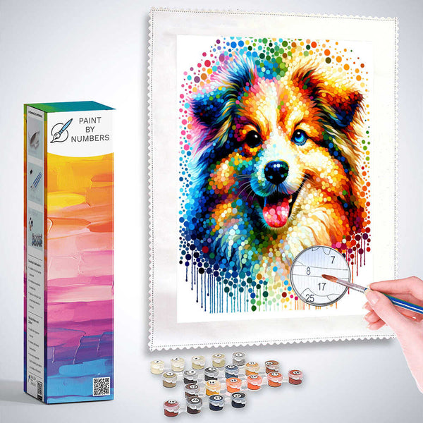 Paint by Numbers - Dog Gradient