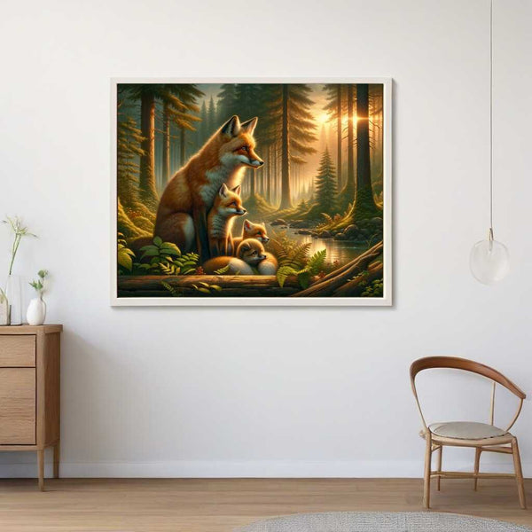 Paint by Numbers - Fox Family