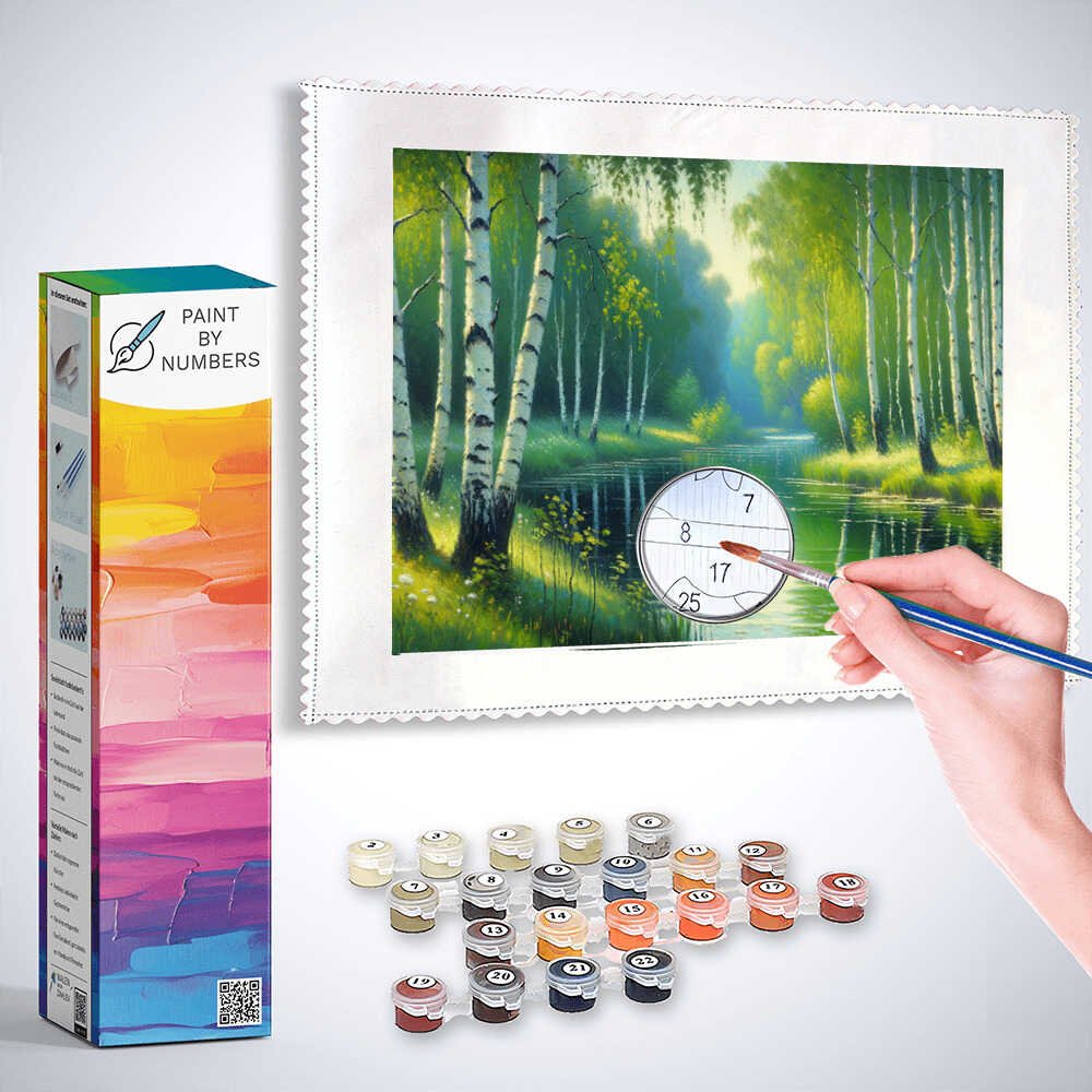 Paint by Numbers - Birch Idyll