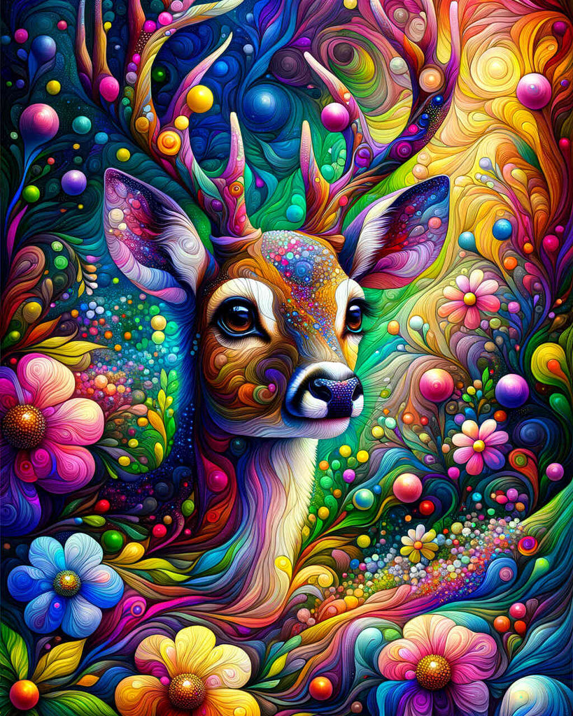 Deer, Mysterious - Paint by Numbers